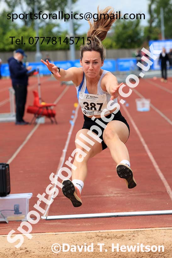 Senior Womens long jump, 2024 Northern Senior and Under-20s Track and Field Champs, Middlesbrough.  Photo: David T. Hewitson/Sports for All Pics